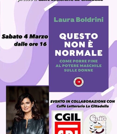 Piombino: Laura Boldrini, presentazione del suo libro