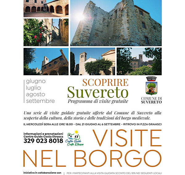 Scoprire Suvereto: ogni mercoledì con il Centro Guide Costa Etrusca