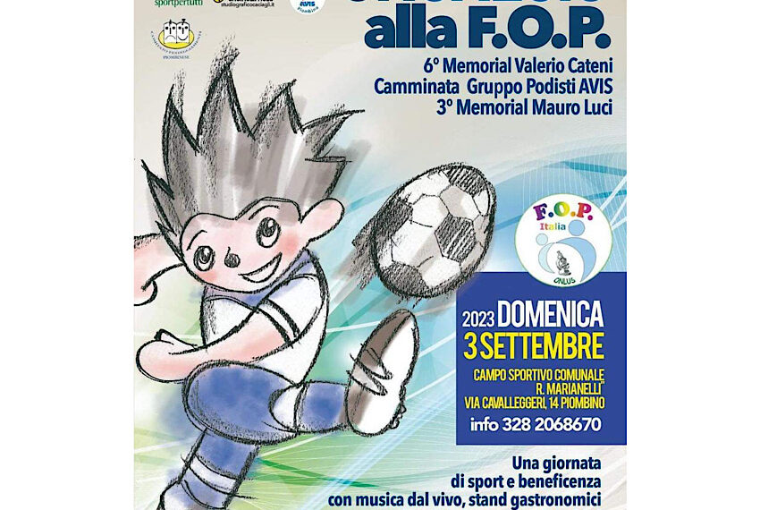 “Un calcio alla F. O. P. “: evento per la raccolta fondi a favore della ricerca sulla Fibrodisplasia Ossificante Progressiva