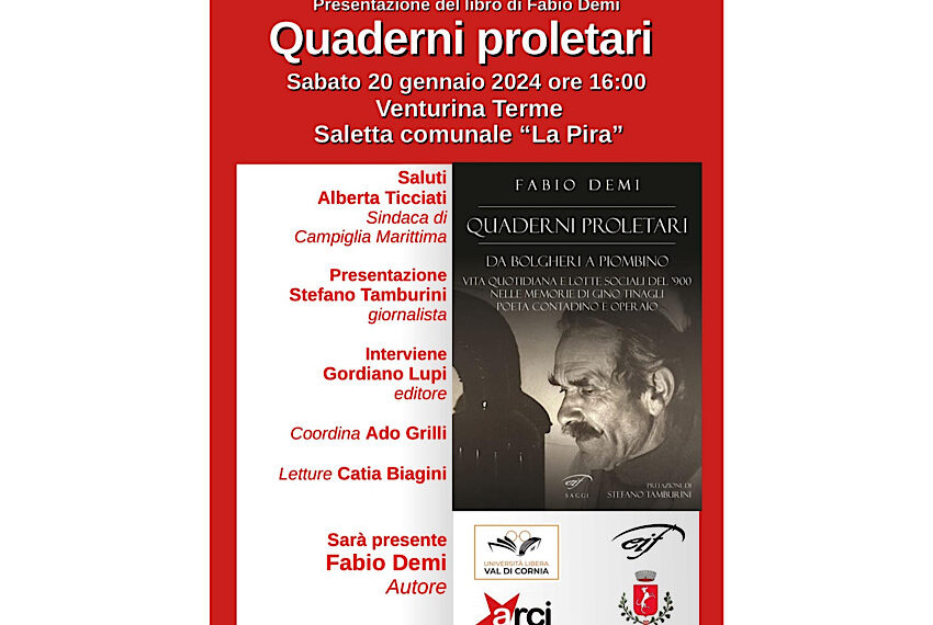 Presentazione del Libro di Fabio Demi “Quaderni proletari”