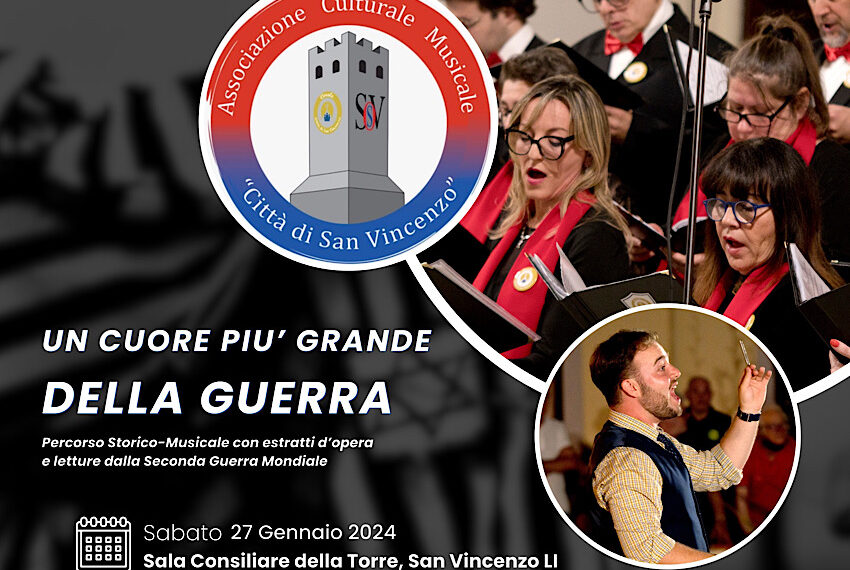 A San Vincenzo il concerto “Un cuore più grande della guerra”