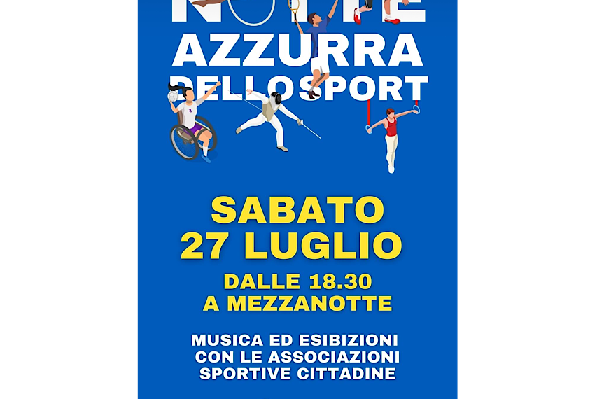 Piombino: “Notte azzurra dello sport” sabato 27 luglio