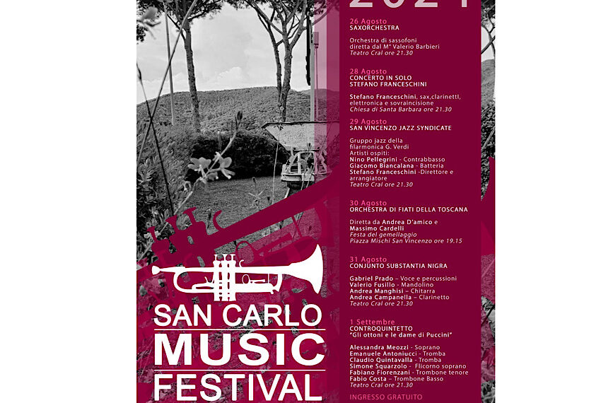 San Carlo Music Festival: parte oggi la terza edizione della kermesse musicale