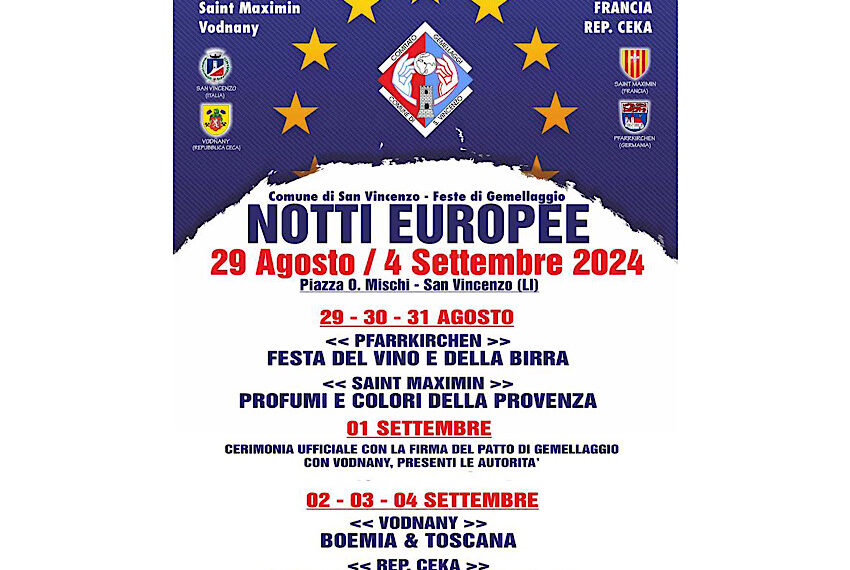 San Vincenzo: ‘Notti Europee’ in piazza Mischi
