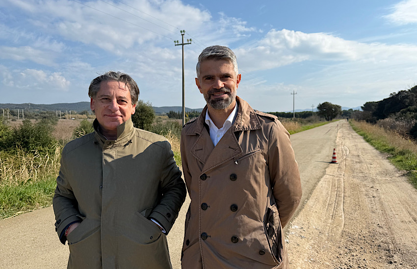 Sopralluogo al cantiere della ciclovia tirrenica: primo lotto pronto per l’estate