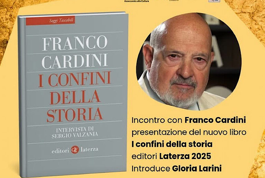 Lo storico Franco Cardini a Piombino per promuovere il libro “I confini della Storia”