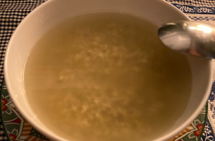“Le ricette di Marco Formaioni”: Stracciatella in brodo vegetale