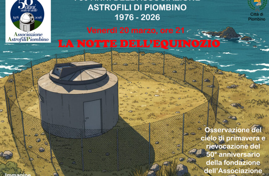 “La notte dell’Equinozio”: l’occasione per festeggiare i 50 anni dell’associazione Astrofili