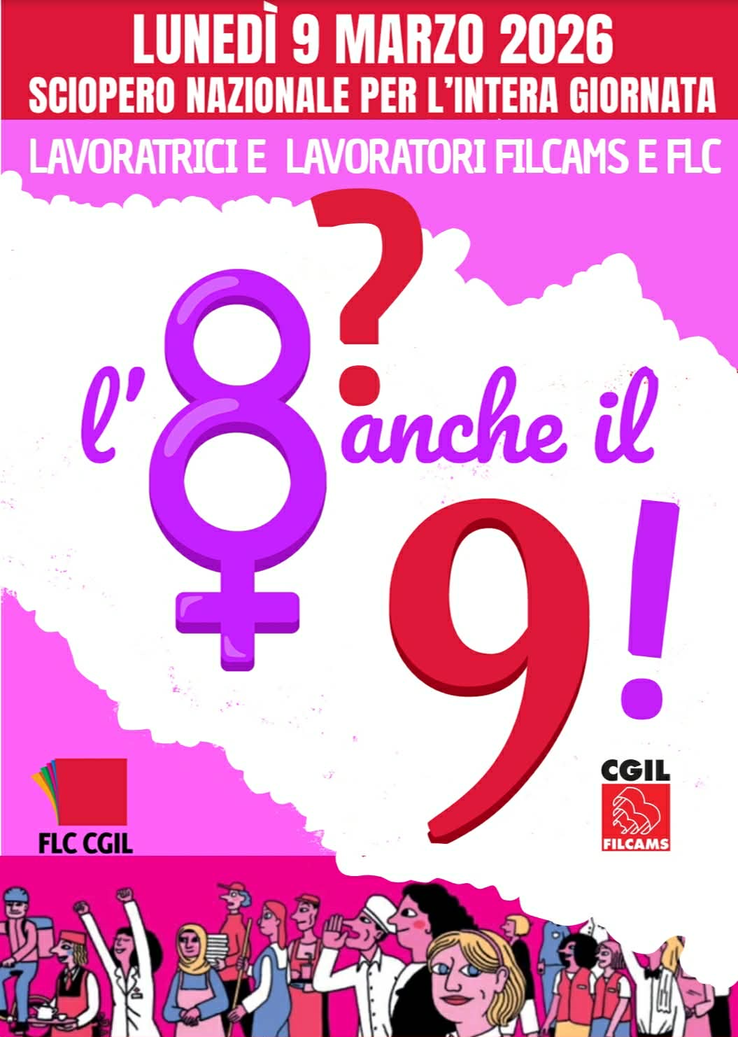 Lunedì 9 marzo sciopero per i diritti delle donne | PennainMovimento