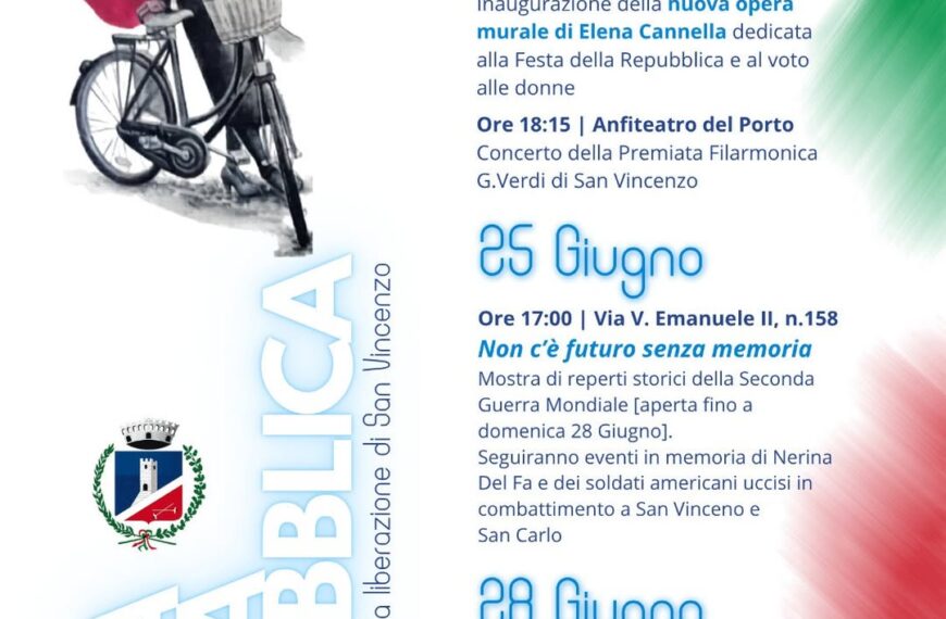 San Vincenzo, Festa della Repubblica: il programma delle celebrazioni