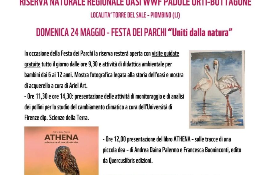 “Festa dei parchi”: domani all’Oasi WWF Orti-Bottagone