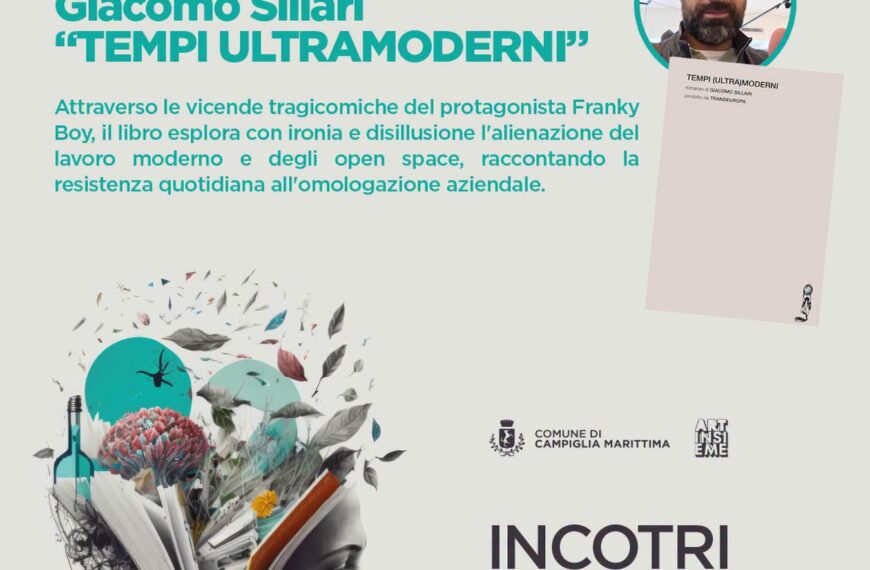 Al via la rassegna “Incontri con l’autore”