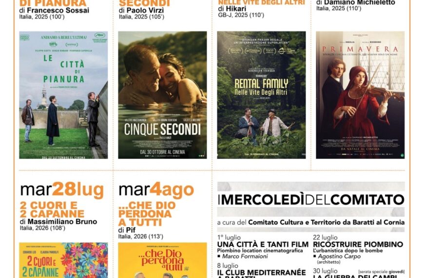 Cinema sotto le stelle: ottava edizione della “Cittadella del Cinema & Cultura”