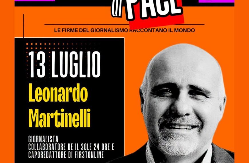 Pagine di Pace: secondo appuntamento al Giardino della Torre