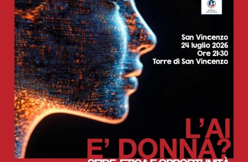 San Vincenzo: incontro “L’intelligenza artificiale e’ donna?”