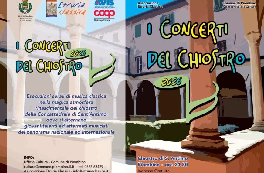 Concerti del Chiostro: nuovo appuntamento questa sera