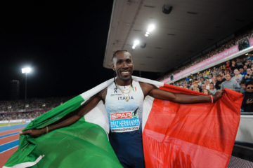Titolo europeo nel salto triplo per Andy Diaz: le congratulazioni