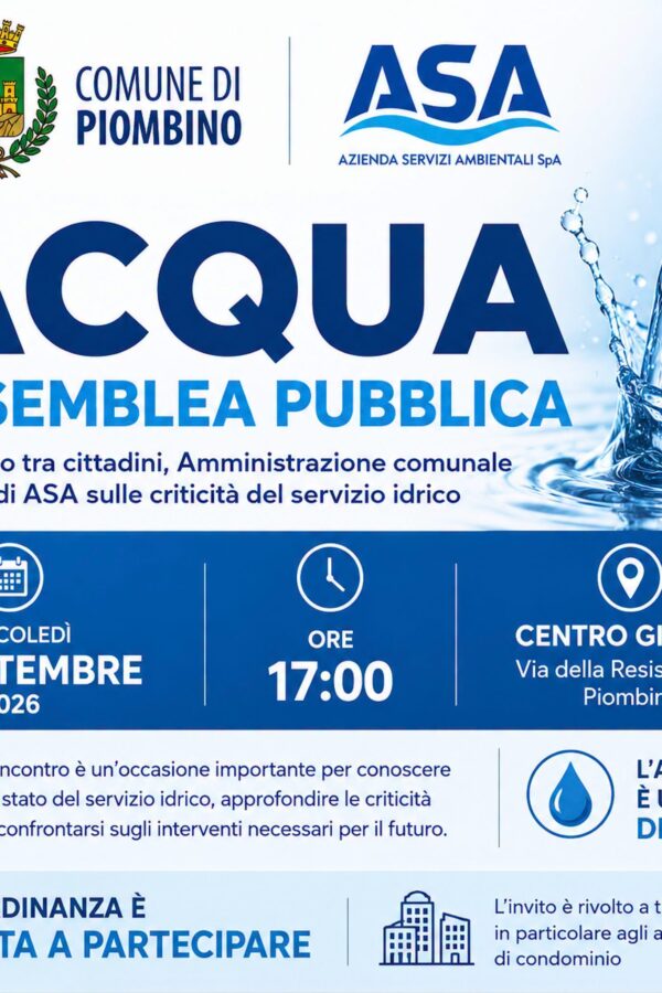 Acqua: assemblea pubblica con ASA