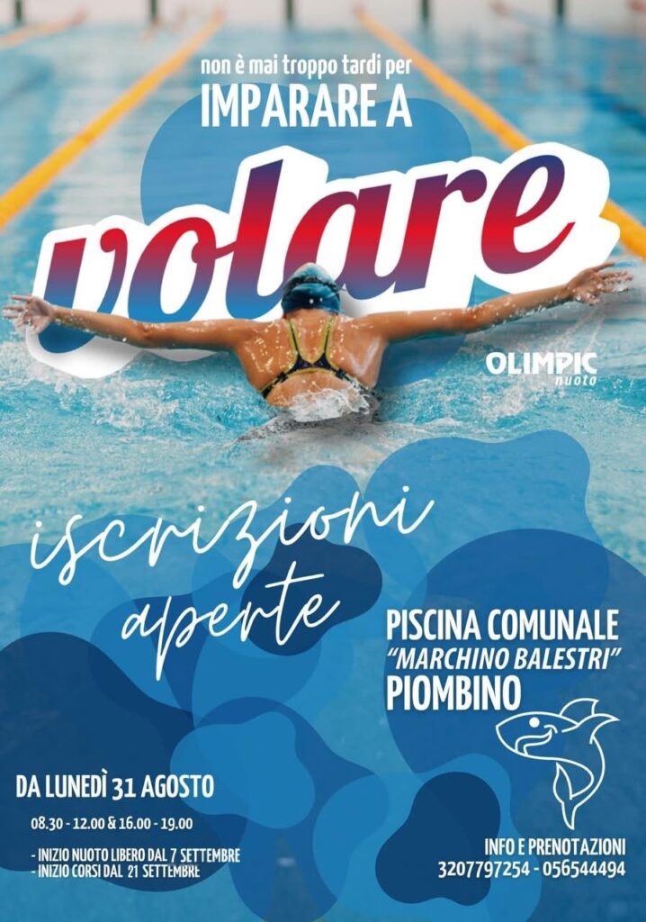 Piombino: riapre la piscina comunale, corsi per ogni età