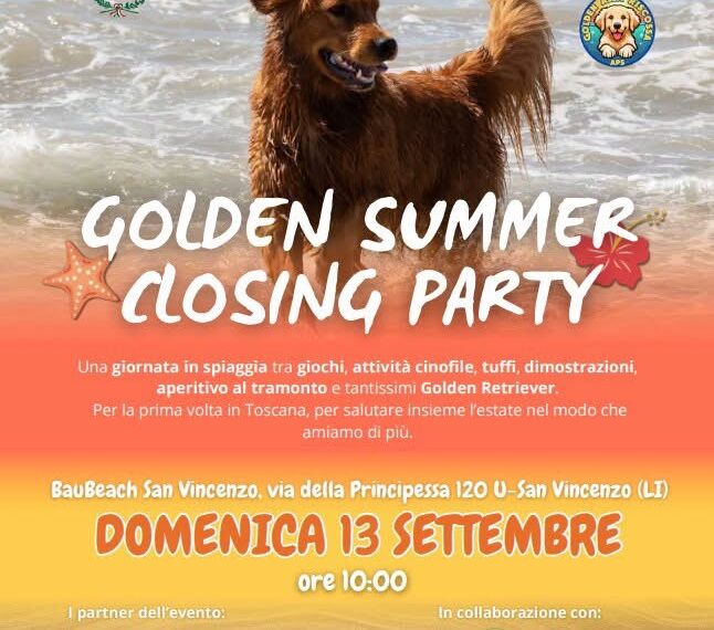 Alla BauBeach di San Vincenzo arrivano Golden Retriever da tutta Italia