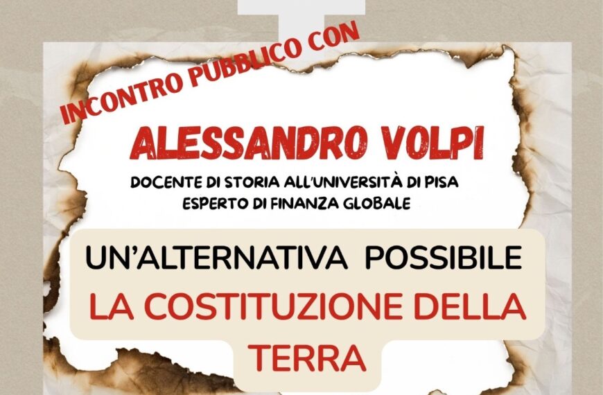 “Deterrenza, riarmo e effetti sull’economia e la vita dei cittadini”: incontro pubblico