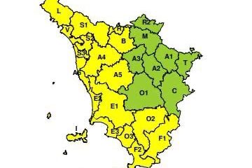 Oggi allerta gialla per possibili temporali