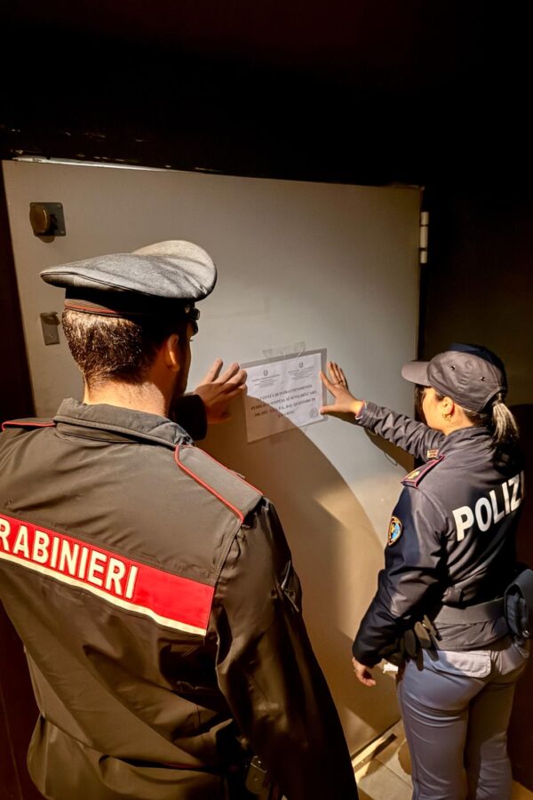 Chiuso per 50 giorni un locale, operazione congiunta Polizia di Stato e Carabinieri