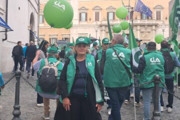 Delegazione di Cia Etruria al presidio a Roma