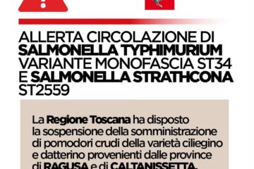 Allerta Salmonellosi: le precauzioni da seguire comunicate dalla Regione Toscana